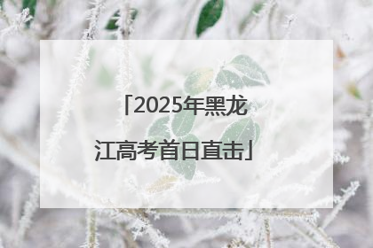 2025年黑龙江高考首日直击