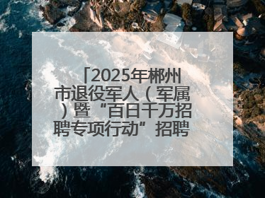2025年郴州市退役军人（军属）暨“百日千万招聘专项行动”招聘会举办