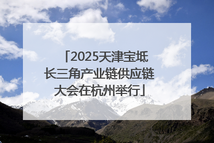 2025天津宝坻长三角产业链供应链大会在杭州举行