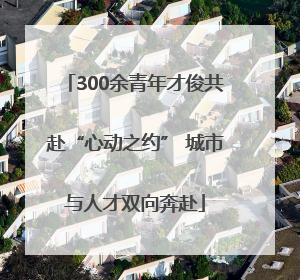 300余青年才俊共赴“心动之约” 城市与人才双向奔赴