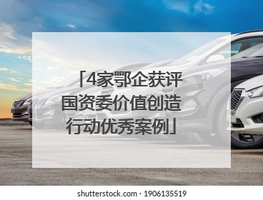 4家鄂企获评国资委价值创造行动优秀案例