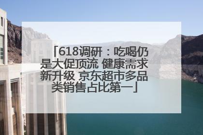618调研：吃喝仍是大促顶流 健康需求新升级 京东超市多品类销售占比第一
