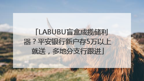 LABUBU盲盒成揽储利器？平安银行新户存5万以上就送，多地分支行跟进