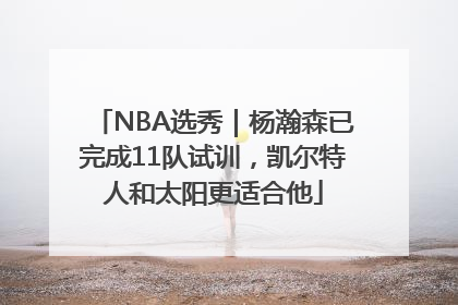 NBA选秀｜杨瀚森已完成11队试训，凯尔特人和太阳更适合他